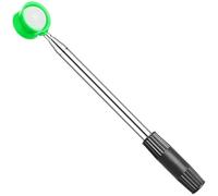 RichVibe Recuperador de bolas telescópico de 3,6 m para copa de recogida de acero inoxidable con agarre de goma para recuperar bolas del agua y verde áspero