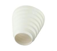 RichVibe Reductor de conducto de aire interior de 80 mm a 150 mm de diámetro, conector de sistema de ventilación de plástico ABS blanco, conector de tubo redondo de plástico ABS