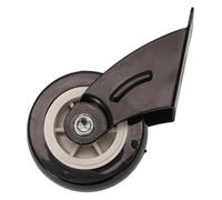 RichVibe Rueda de soporte inferior de puerta anticaída, polea de caída de puerta, puerta ajustable, soporta rueda de puerta, silenciosa, resistente al óxido, para armarios, mesas (negro)