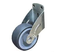 RichVibe Rueda de soporte inferior de puerta anticaída, polea de caída de puerta, puertas ajustables para valla soporta rueda de puerta, silenciosa, resistente al óxido, para armarios, mesas (gris)