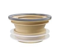 RichVibe Sello de brida de inodoro para prevención de fugas de anillo, resistente al olor, para la mayoría de armarios de agua, marrón, 1 paquete