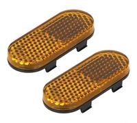RichVibe Soporte reflector lateral para scooter eléctrico Xiaomi 6 Lite, tiras reflectantes de alta visibilidad con tornillos, piezas de repuesto ABS resistentes al desgaste, negro (2 paquetes) (B)