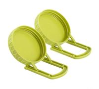 RichVibe Tapas de germinación con soporte de boca ancha, kit de germinación de plástico con soporte de frijoles alfalfa brócoli, verde, paquete de 2 o 4 (1)