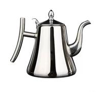 RichVibe Tetera moderna con diseño de filtro integrado, tetera de acero inoxidable para cocina de inducción de estufa de 1 L/1,5 L/2 L (2,0 L, plateado)