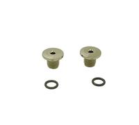 RichVibe Tornillo de purga de titanio de grado 4 para palanca de cambios Shimano R7000 R8000 R9120 R9170, perno de puerto de inyección de aceite ligero con arandela de sellado, componente negro