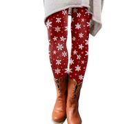 Richymfa Leggins Mujer Algodón Curvy Elegantes, Leggings Navidad Elástico Ligero Leggings Térmicos Mujer Calientes Medias Running Gimnasio Pantalones Casual con Interior de Polar Teddy, Rosa cálida