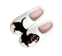 Richymfa Pantuflas de mujer cerradas de invierno de casa: zapatillas de Halloween antideslizantes esponja zapatillas Pumpkin algodón Slippers otoño suave zapatilla par regalo para mujer y hombre, C