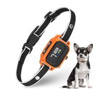 RICIVI Collar Antiladridos para Perros Pequeños, Collar Antiladridos con 7 Niveles de Sensibilidad, 3 Modos de Sonido y Vibración, Resistente al Agua IP67, Efectivo y Humano, Naranja