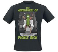 Rick and Morty Adventures of Pickle Rick Camiseta Negro S