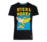 RICK AND MORTY Bajo Colgante Fruta Camiseta Extra Grande Negro TS565280RMT-2XL