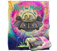 RICK AND MORTY Blanket, 152 x 127 cm Spacial Breakthrough Silky Touch Super Soft Throw Blanket