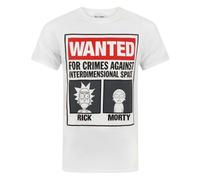 Rick And Morty Camiseta blanca de manga corta para hombre