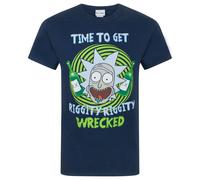 Rick And Morty Camiseta modelo Riggity Riggity Wrecked para hombre (NS4407)
