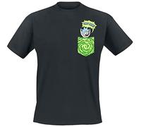 Rick and Morty Camiseta, Negro, L Hombres