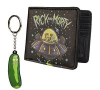 RICK AND MORTY Cartera para Hombres - Monedero Chico con Diseño Incluye Llavero - Regalo para Chicos