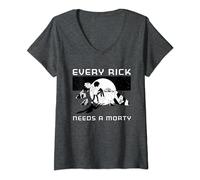 Rick and Morty Every Rick Needs A Morty Camiseta Cuello V