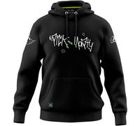 Rick and morty hoodie with logo black, l