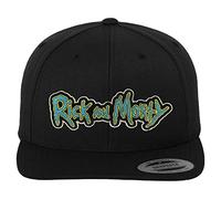 RICK AND MORTY Licenciado Oficialmente Premium Snapback Cap (Negro), Talla única