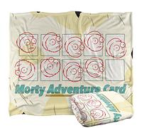 RICK AND MORTY Morty Adventure Card Manta súper Suave con Tacto Sedoso - 152 x 127 cm