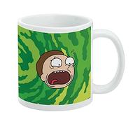 Rick and Morty - Taza de café de cerámica Morty Headshot, tazas de regalo novedosas para café, té y bebidas calientes, 11 onzas, color blanco