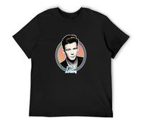 Rick Astley Graphic tee Birthday Gift Idea For Home Or Gym Unisex 100% Cotton Short-Sleeve T-Shirts Black XXXL