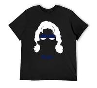 Rick Flair Nature Boy Toupee Silhouette Men's T-Shirt Unisex Black Cotton Hip Hop Print tee Shirts M