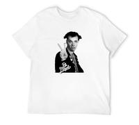 Rick from The Young Ones As The People Poet Played by Rik Mayall Tribute Men's T-Shirt Unisex White Cotton Hip Hop Print tee Shirts XXL