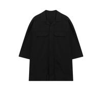 Rick Owens - Camisa con bolsillo de solapa y cuello campamento - Shirts - Hombre - Negro - S -