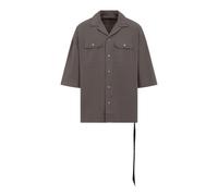 Rick Owens - Camisa con Corbata de Bolsillo - Shirts - Hombre - Gris - S -
