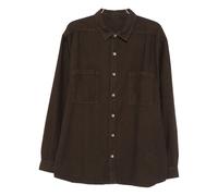 Rick Owens - Camisa de Algodón Marrón con Bolsillos en el Pecho - Blouses & Shirts - Hombre - Marrón - XL -