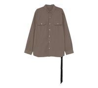 Rick Owens - Camisa Jumbo de Algodón - Jackets - Hombre - Gris - S -