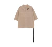 Rick Owens - Camisa Negra con Detalle de Corbata - Shirts - Hombre - Beige - L -