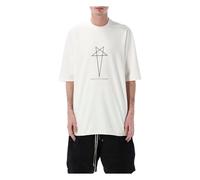 Rick Owens - Camiseta Jumbo de Manga Corta - Tops - Hombre - Blanco - S -