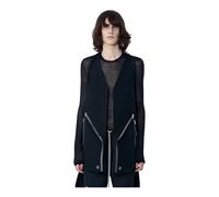 Rick Owens - Chaleco con Detalle de Cremallera Asimétrica - Jackets - Hombre - Negro - L -