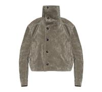 Rick Owens - Chaqueta de Cuero Jumbo Stooges - Jackets - Mujer - Gris - ONE SIZE -