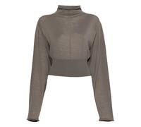 Rick Owens - CON High-Neck TOP - Knitwear - Mujer - Gris - S -