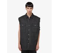 Rick Owens DRKSHDW SL Tommy Jumbo Outershirt Denim Vest Negro