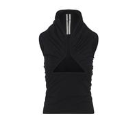 Rick Owens - Jersey SS Prong Top - Tops - Mujer - Negro - S -
