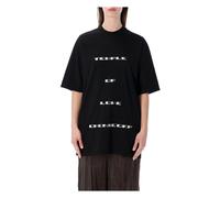 Rick Owens - Jumbo SS T-Shirt - Tops - Mujer - Negro - S -