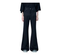 Rick Owens - Pantalones Acampanados en Tejido Liso - Trousers - Hombre - Negro - W34 -