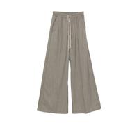 Rick Owens - Pantalones Anchos con Cierre de Cordón - Trousers - Hombre - Gris - M -
