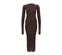 Rick Owens - Rib LS Dress - Dresses - Mujer - Marrón - M -