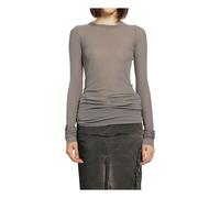 Rick Owens - Rib LS T - Tops - Mujer - Gris - S -