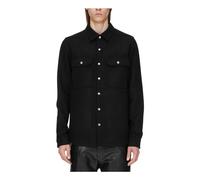 Rick Owens - Sobrecamisa de Lana - Shirts - Hombre - Negro - L -