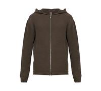 Rick Owens - Sudadera con cremallera de punto acanalado - Sweatshirts & Hoodies - Hombre - Marrón - L -