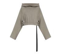 Rick Owens - Sudadera corta - Sweatshirts & Hoodies - Mujer - Gris - ONE SIZE -