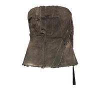 Rick Owens - Top asimétrico con tira decorativa - Tops - Mujer - Marrón - M -