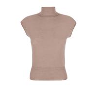 Rick Owens - Top de cuello alto de manga corta - Knitwear - Mujer - Rosa - S -