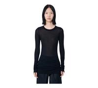 Rick Owens - Top de Manga Larga Transparente Tejido - Tops - Mujer - Negro - L -