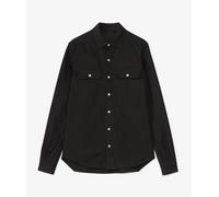 Rick Owens Wover Overshirt Negro